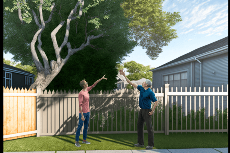 What can I do if my neighbor has a dangerous tree? Neighbor Cut Down